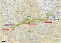 Stage map | Tour de France | Stage 9 | Saint-Étienne-Brioude (170.5 km)