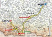 Stage map | Tour de France | Stage 12 | Toulouse-Bagnères-de-Bigorre (209.5 km)