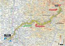 Stage map | Tour de France | Stage 17 | Pont du Gard-Gap (200 km)