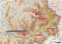 Stage map | Tour de France | Stage 19 | Saint-Jean-de-Maurienne-Tignes (126.5 km)