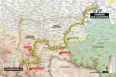 Stage map | Tour de France | Stage 8 | Cazères-Loudenvielle (141 km)