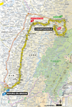 Stage map | Tour de France | Stage 19 | Bourg-en-Bresse-Champagnole (166.5 km)